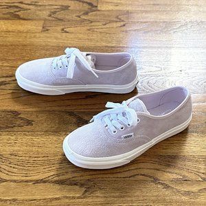 New VANS pig suede Authentic shoes, lavender, size 7 Womens